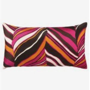 TRINA TURK PILLOW COVER-TIGER LEAF-EMBROIDERED LINEN-HOLLYWOOD REGENCY GLAM-$160